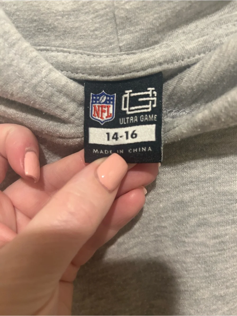 NBA San Francisco 49ers Gray Hoodie with Red Logo